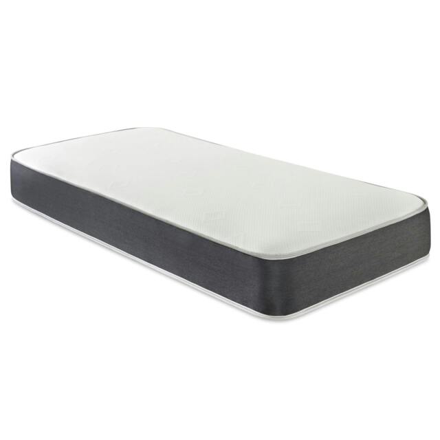 Linear Cool Touch Hybrid Mattress - 20cm Deep, Soft Firmness Grey European Small Single