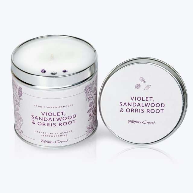 Potters Crouch Wellness Scented Candle in Tin - Violet, Sandalwood & Orris Root Multi