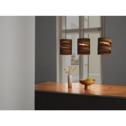 Osram Decor Cardboard Cylinder Pendant Ceiling Light 3XE27 Brown Max 3x15W LED