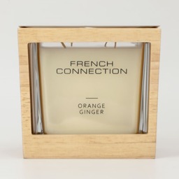 French Connection Wooden Collection Orange Ginger Candle 495g