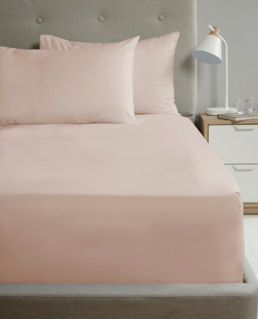 Percale Housewife Pillowcase Pair Pink Standard 2