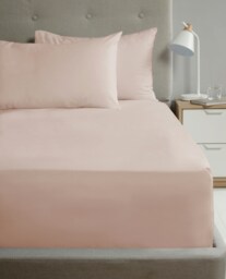 Percale Housewife Pillowcase Pair Pink Standard 2