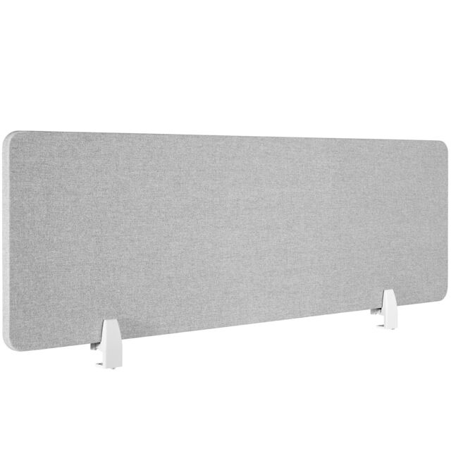 Desk Partition Noisy - Sound-absorbing Grey grey 160 x 40 cm 1