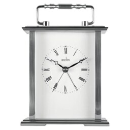 Acctim Gainsborough Mantel Clock Silver Silver