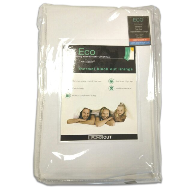 3 Pass Blackout Linings for Curtain Pair - 168x130cm