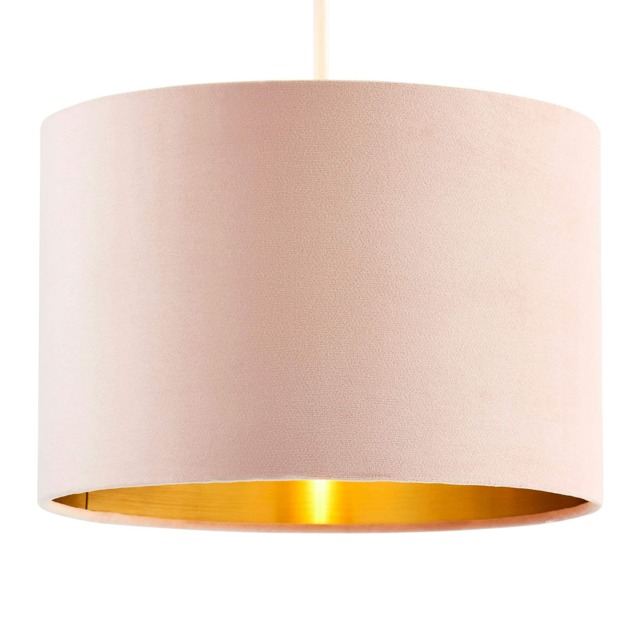 BHS Velvet Easy Fit Light Shade, Pink
