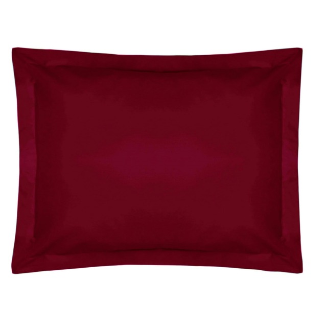 Belledorm Easycare Percale Oxford Pillowcase - Red - One Size