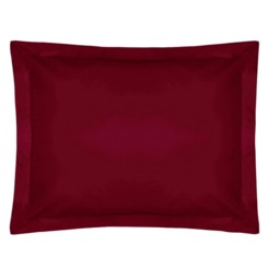 Belledorm Easycare Percale Oxford Pillowcase - Red - One Size