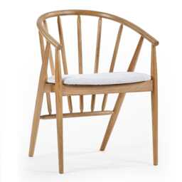 Langham Premium Oak Curved Back Dining Chair