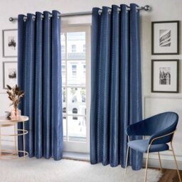Wave Woven Jacquard Curtains in Cranberry, 228cm x 183cm