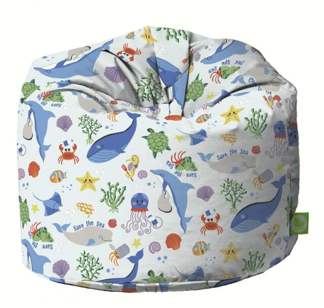Bean Lazy Save Our Seas Cotton Bean Bag Large