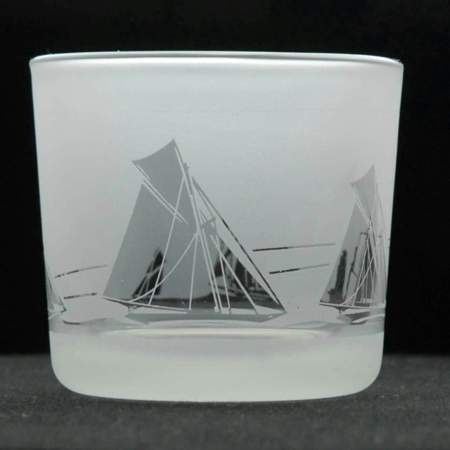 Animo Glass Engraved Votive Tealight Holder All At Sea