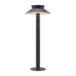 Nordlux Justina Outdoor Garden Post Black Metal Solar SolarLed Sensor - , IP44