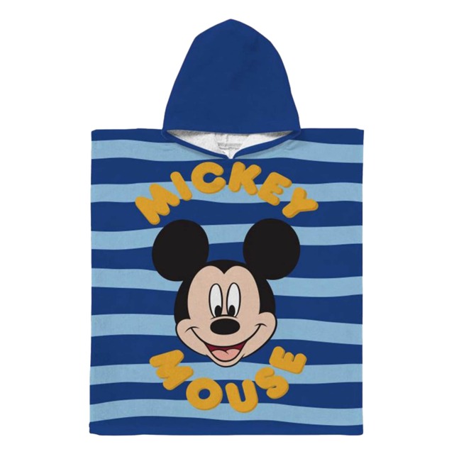 Disney Childrens/Kids Mickey Mouse Hooded Towel Blue Blue/Yellow One size 1
