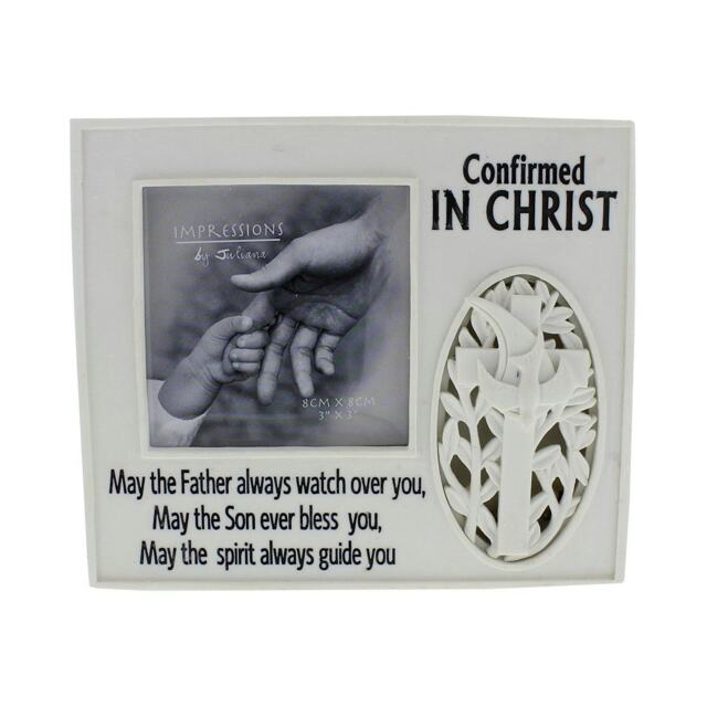 "Juliana 16cm Resin Light Up Photo Frame Confirmed In Christ 3""x3"" Picture"