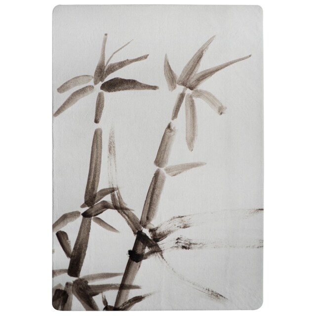 Japanese Painting Of Bamboo Designer Rug Multi