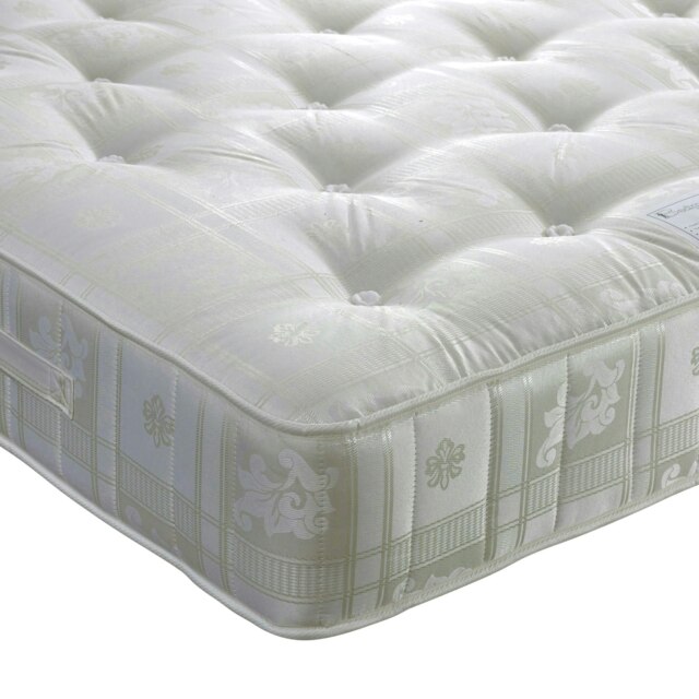 Majestic 1000 Pocket Sprung Slate Linen Divan Set And Pearl Headboard Small Single
