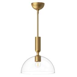 Alora Mood Jude Dome Pendant Ceiling Light Contemporary Brushed Gold 1x E27