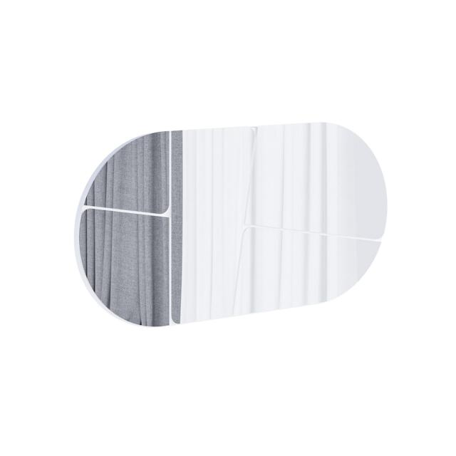 Decortie Otis Oval Wall Mirror 80x40cm White