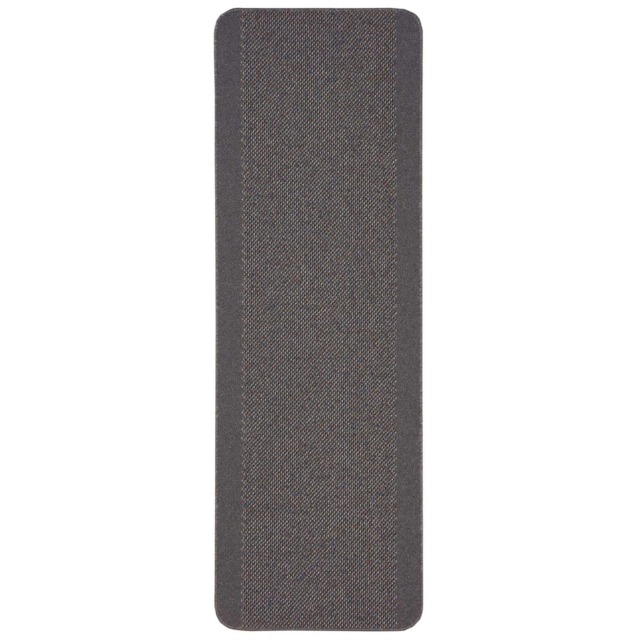 Washable Designer Rugs & Mats Bordered Design in Dark Grey 110D
