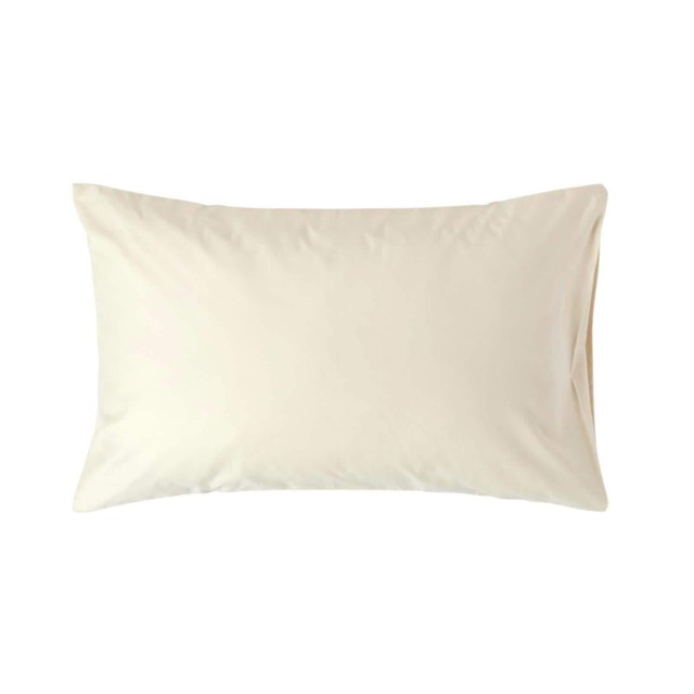 Homescapes Cream Egyptian Cotton Housewife Pillowcase 1000 TC - Standard Size