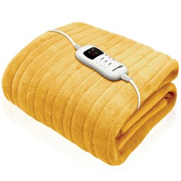 Dreamcatcher Electric Heated Fleece Blanket Throw 160x120cm - Gold