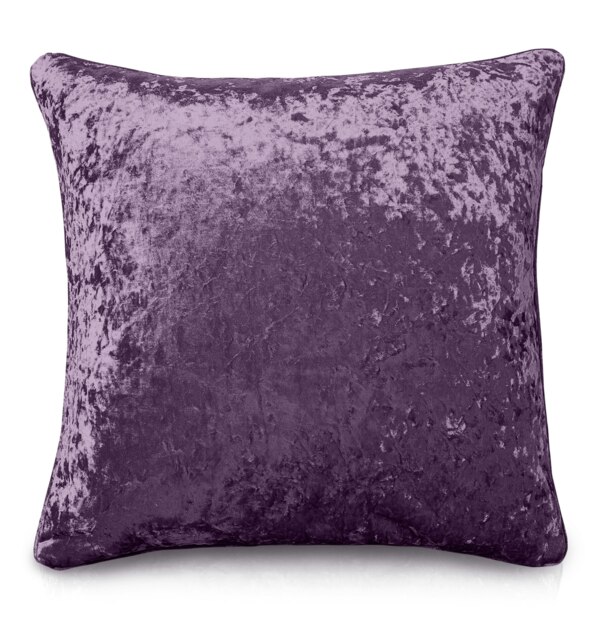 Luxury Crushed Velvet Plain Scatter Cushion