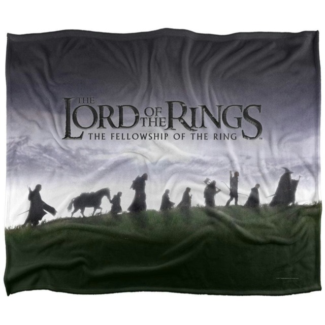 Lord Of The Rings Fellowship Silhouette Blanket - Multicoloured - One Size