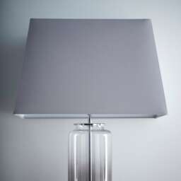 "17"" Modern Grey Rectangle Light Shade for Ceiling Grey"