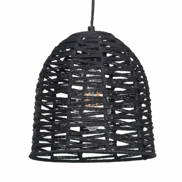 Kleo - Dark String Pendant Lightshade Black Medium 1