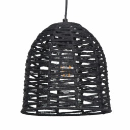 Kleo - Dark String Pendant Lightshade Black Medium 1