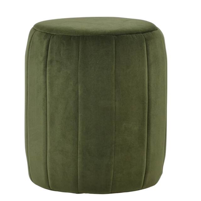 Lakeland Furniture Bubbles Olive Green Velvet 1 Foot Stool