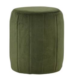 Lakeland Furniture Bubbles Olive Green Velvet 1 Foot Stool
