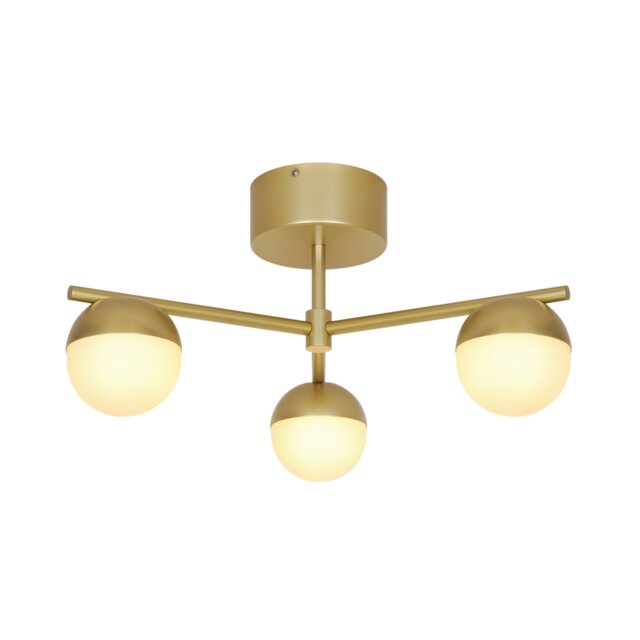 Nordlux Contina Indoor Ceiling Light Brass Metal G9 Hand Blown Glass - Mains Powered, IP20