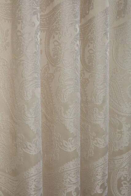 Cavendish Lined Pencil Pleat Curtains 168cm x 183cm Cream Cream Cream