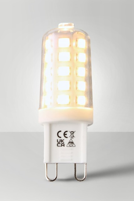 ValueLights G9 Pack of 10 3W Capsule Warm White LED Bulbs Clear Warm White
