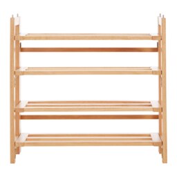 ARLA 4 Tier Folding Shoe Rack Cream
