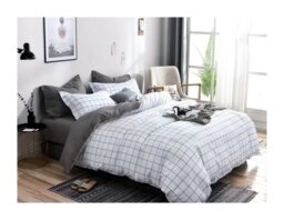 Ezysleep Cambridge Printed Duvet Cover Set - Luxurious Duvet Cover And Pillowcases Multi White/Gray
