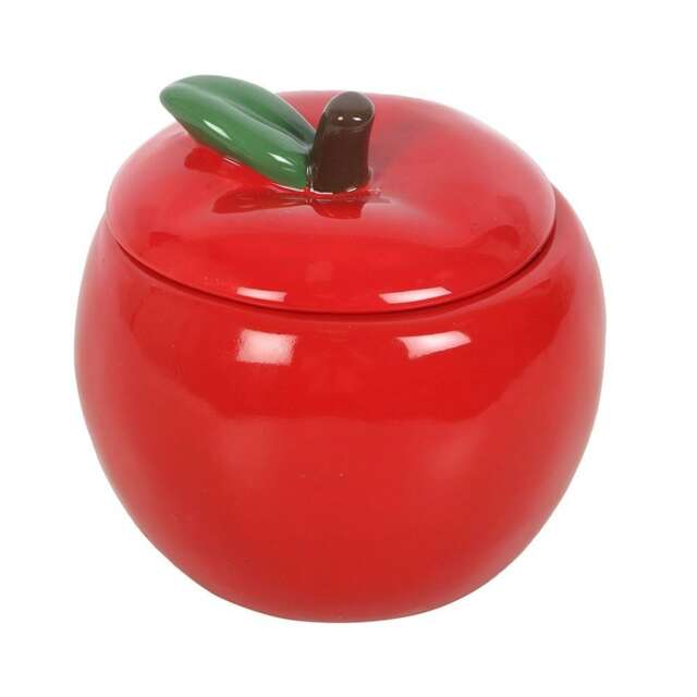 Something Different Apple Candle Jar - Red - One Size