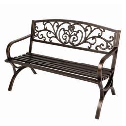 Levede Garden Bench,Butterfly Cast Iron Outdoor Bench,300kg Metal,Bronze