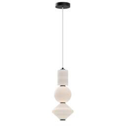 Alora Mood Bijou LED Slim Pendant Ceiling Light Contemporary Matt Black 3000K