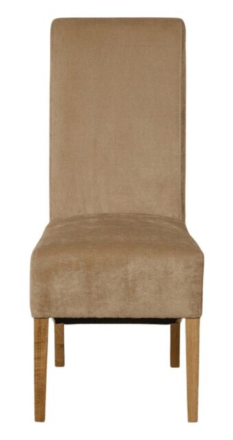 Montana Fabric Dining Chairs for Dining Room or Kitchen Brown Beige
