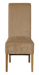 Montana Fabric Dining Chairs for Dining Room or Kitchen Brown Beige