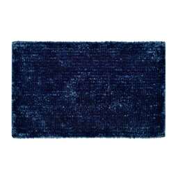 Velvet Chenille Bobble Bath Mat - Navy