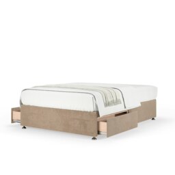 Signature Platinum 2000 Pocket Sprung Mink Naples Velvet 2 Drawer Divan Set Super King