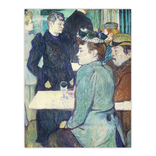 "Corner in Moulin de la Galette Vintage Wall Art Print Lautrec 24x32"""