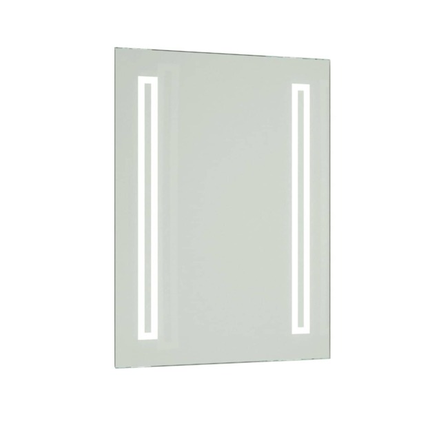 Battery Operated Illuminated Bathroom 600mm Strip Rectangular Mirror Clear Mirrored glass 1