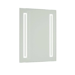 Battery Operated Illuminated Bathroom 600mm Strip Rectangular Mirror Clear Mirrored glass 1