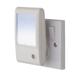 LED 1 Light Sparkle Night Light White, White