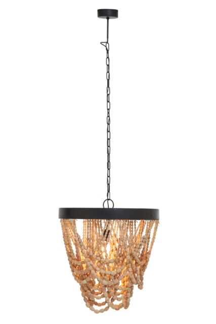 Orsina Wood Bead Chandelier
